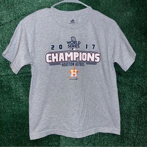 Houston Astros Gray Shirt YOUTH L MLB Texas Alex Bregman